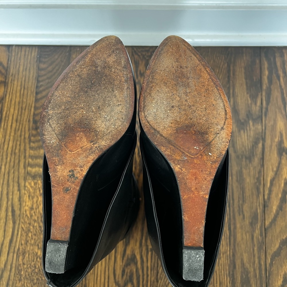 Givenchy Sleek Black Leather Ankle Booties - Picture 5 of 6